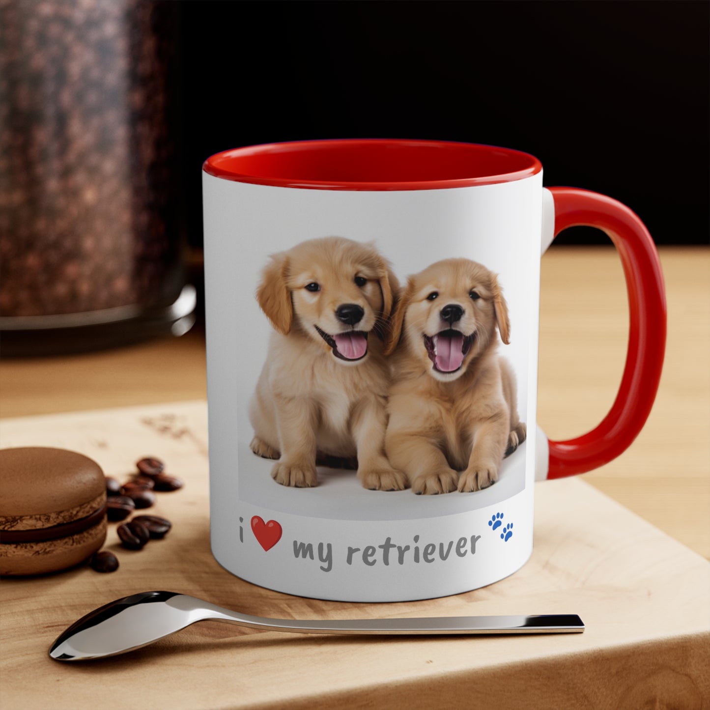 Golden Retriever Puppy Pet Mug Name Custom Dog Mug Dog Coffee Cup