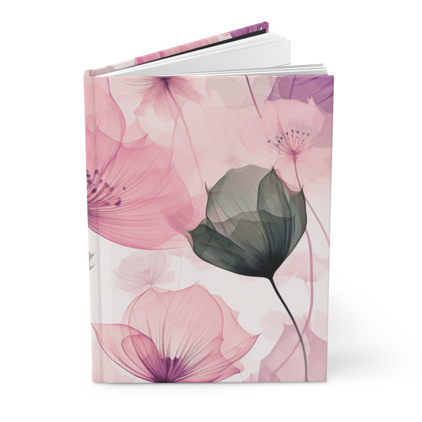 Hardcover Journal Pink Poppies