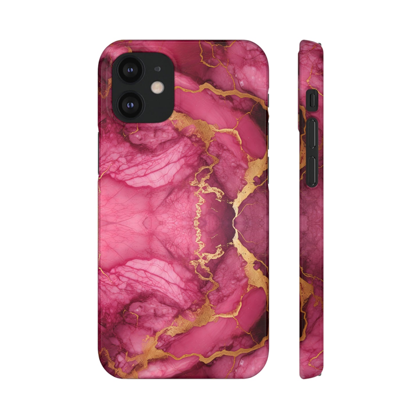 Cee L Colourful Marble Mobile Phone Case Pink