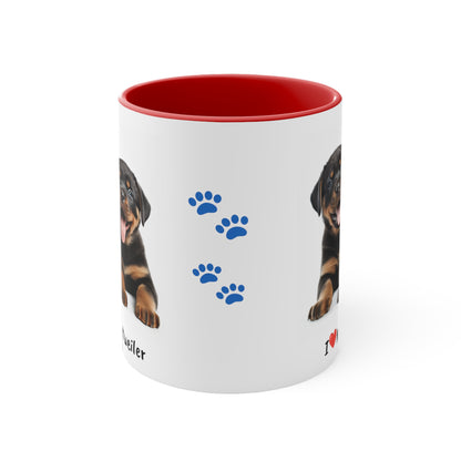 Rottweiler Puppy Pet Mug Name Custom Dog Mug Dog Coffee Cup