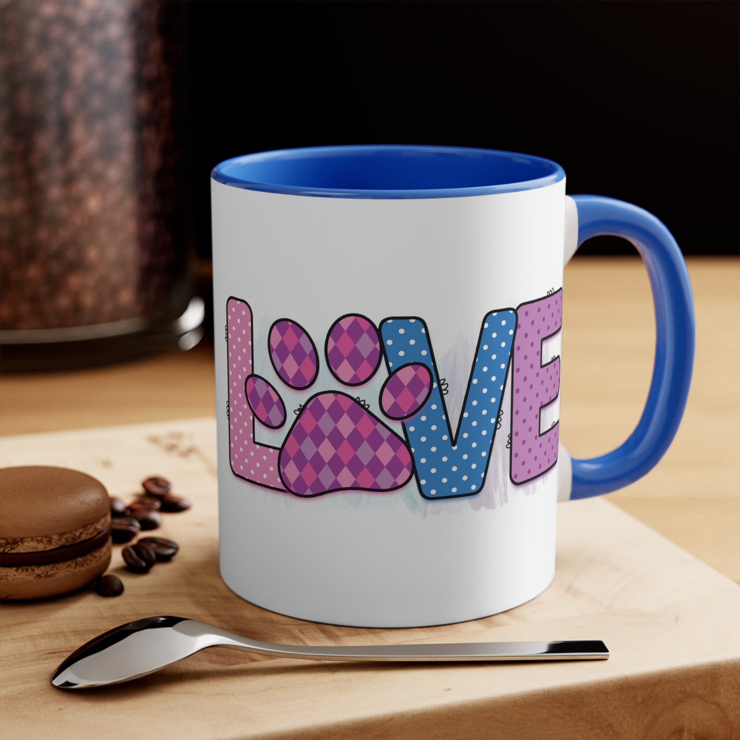 Cee L Dog Love  Print Mug Colour Choice Mothers Day Gifts for Her