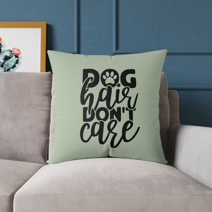 Square Poly Canvas Pillow Dog Lovers