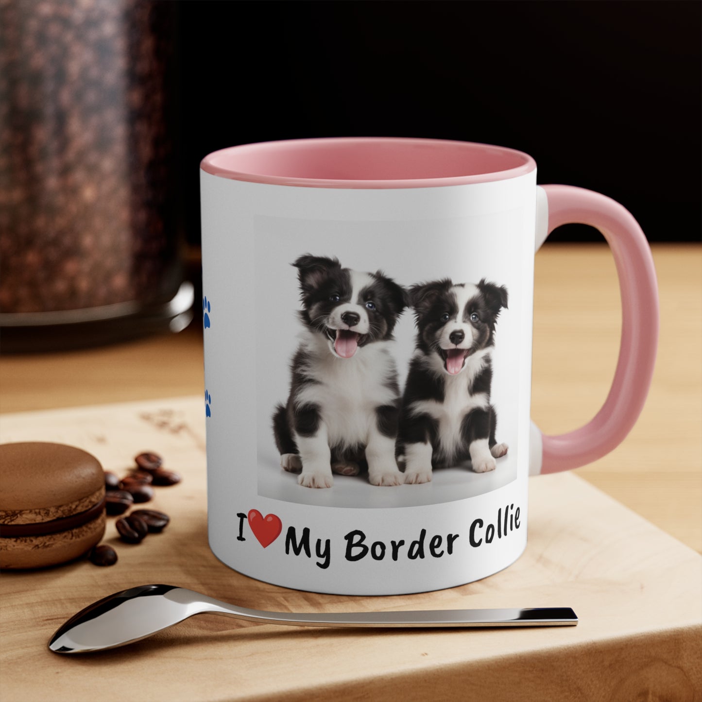 Border Collie Puppy Pet Mug Name Custom Dog Mug Dog Coffee Cup Personalized Pet Mugs Dog Mom Mug Dad Mug New Dog Mug Mothers Day