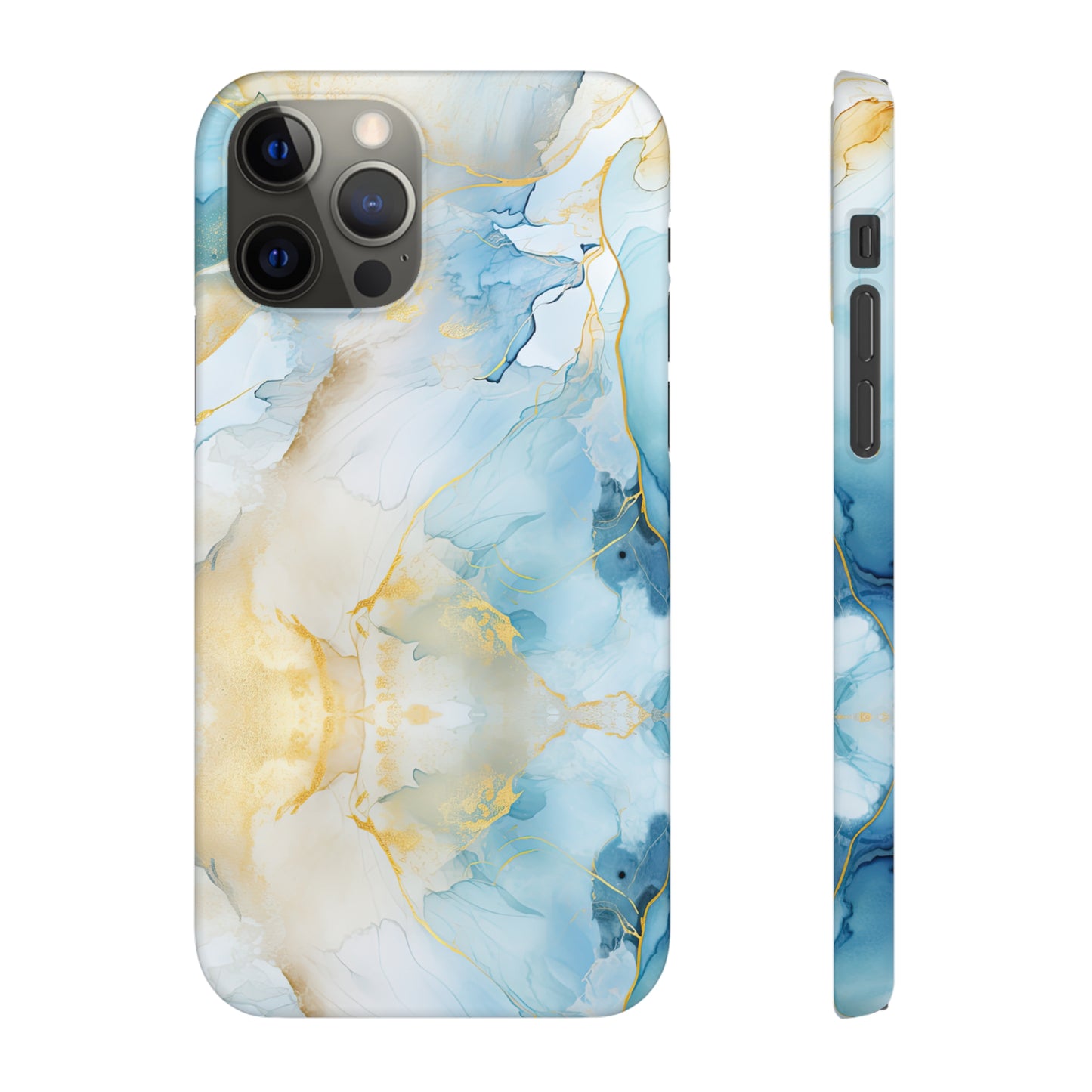 Cee L Colourful Marble Mobile Phone Case Blue