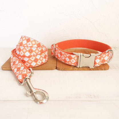 Dog Collar Leash Set Thickened Pet Dog Leash