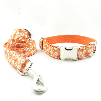 Dog Collar Leash Set Thickened Pet Dog Leash