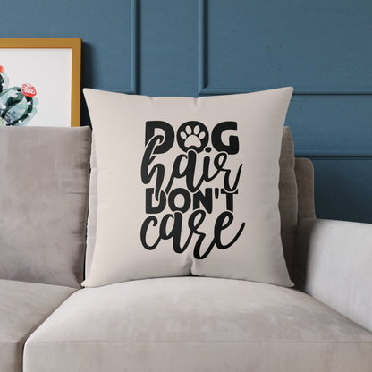 Square Poly Canvas Pillow Dog Lovers