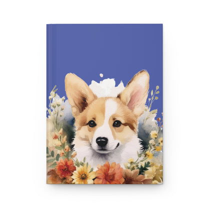 Hardcover Journal Corgi Puppy