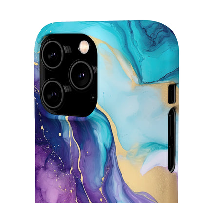 Cee L Colourful Marble Mobile Phone Case Purple