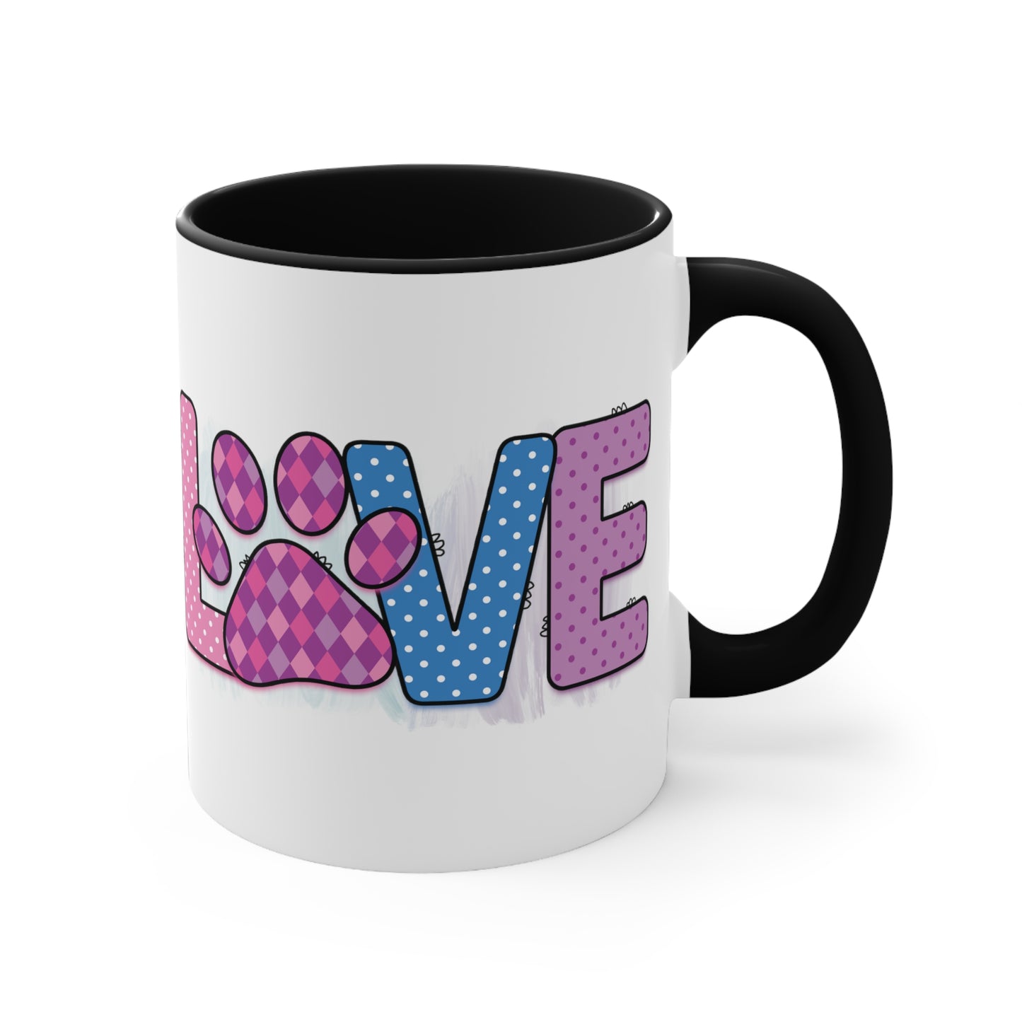 Cee L Dog Love  Print Mug Colour Choice Mothers Day Gifts for Her