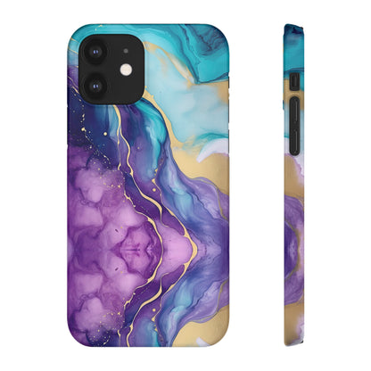 Cee L Colourful Marble Mobile Phone Case Purple