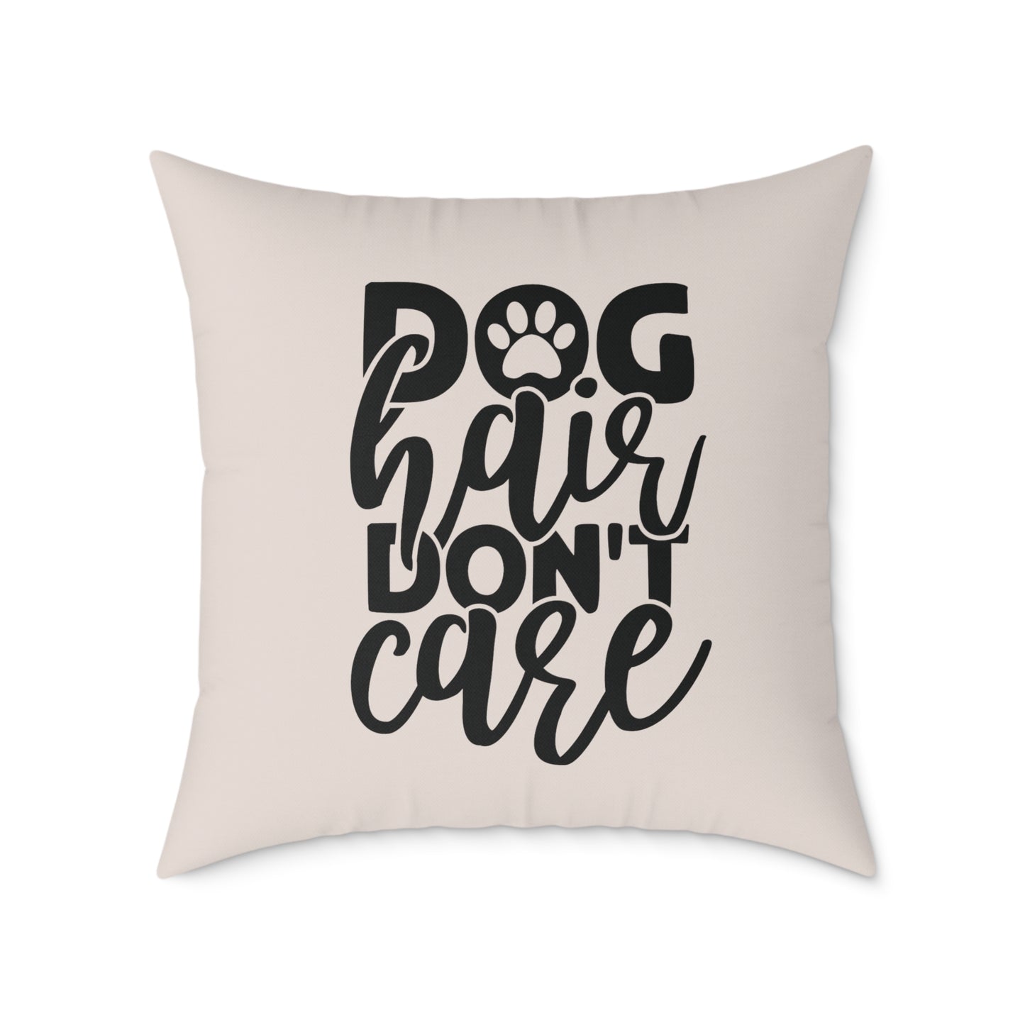 Square Poly Canvas Pillow Dog Lovers