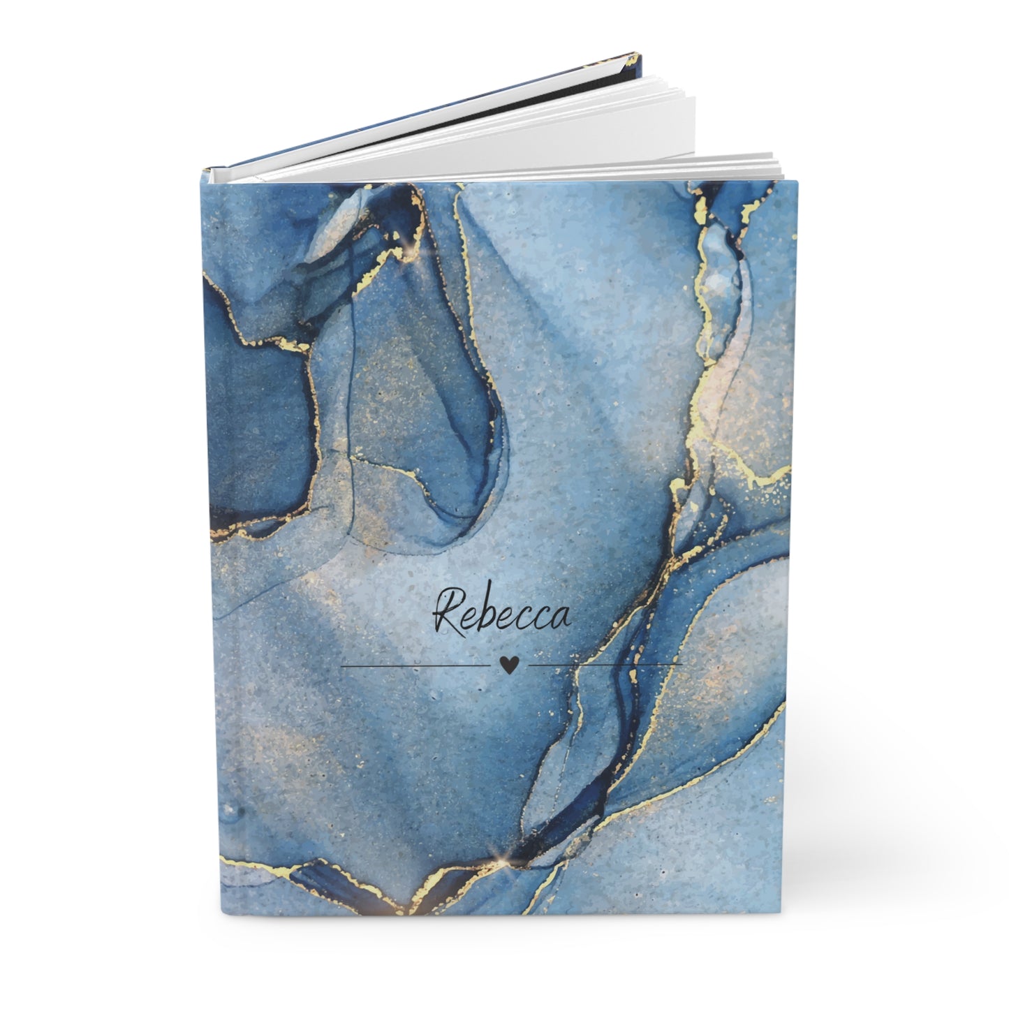 Personalised Hardcover Journal Blue Marble