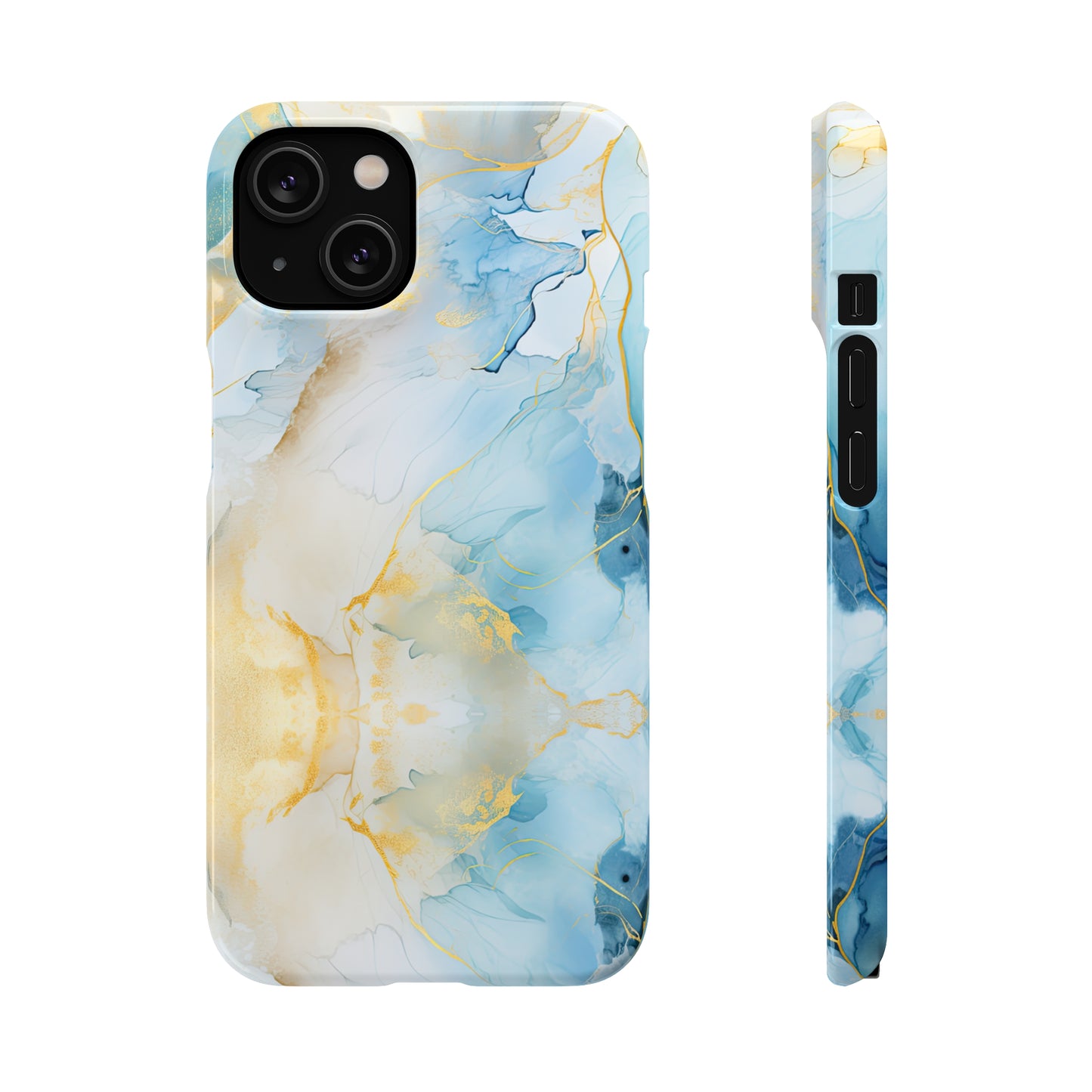 Cee L Colourful Marble Mobile Phone Case Blue