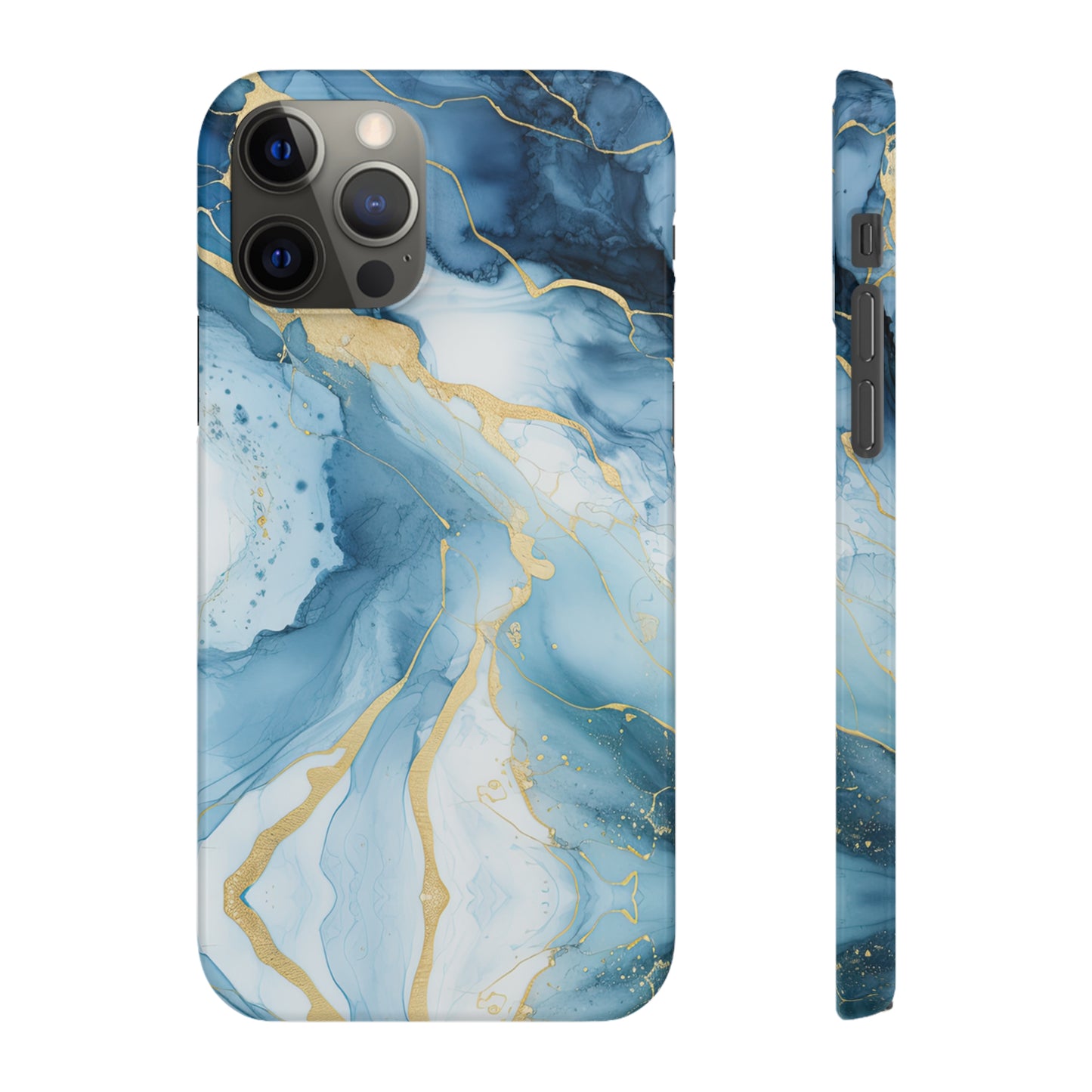 Cee L Colourful Marble Mobile Phone Case Blue