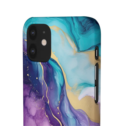 Cee L Colourful Marble Mobile Phone Case Purple