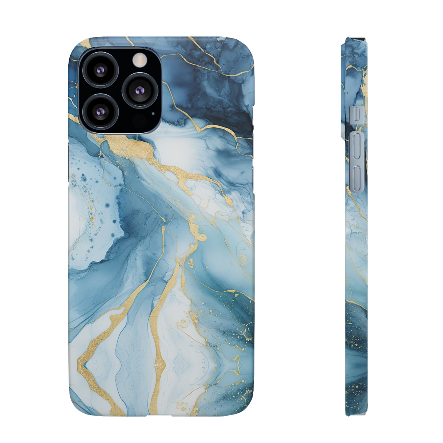 Cee L Colourful Marble Mobile Phone Case Blue