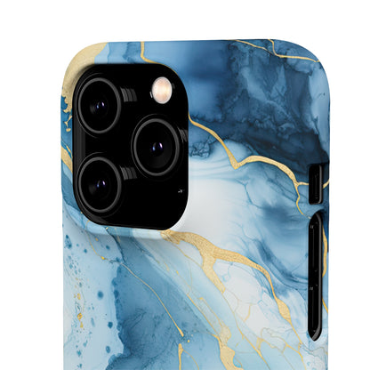 Cee L Colourful Marble Mobile Phone Case Blue