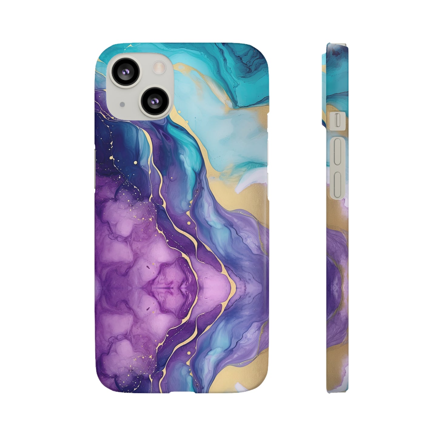 Cee L Colourful Marble Mobile Phone Case Purple