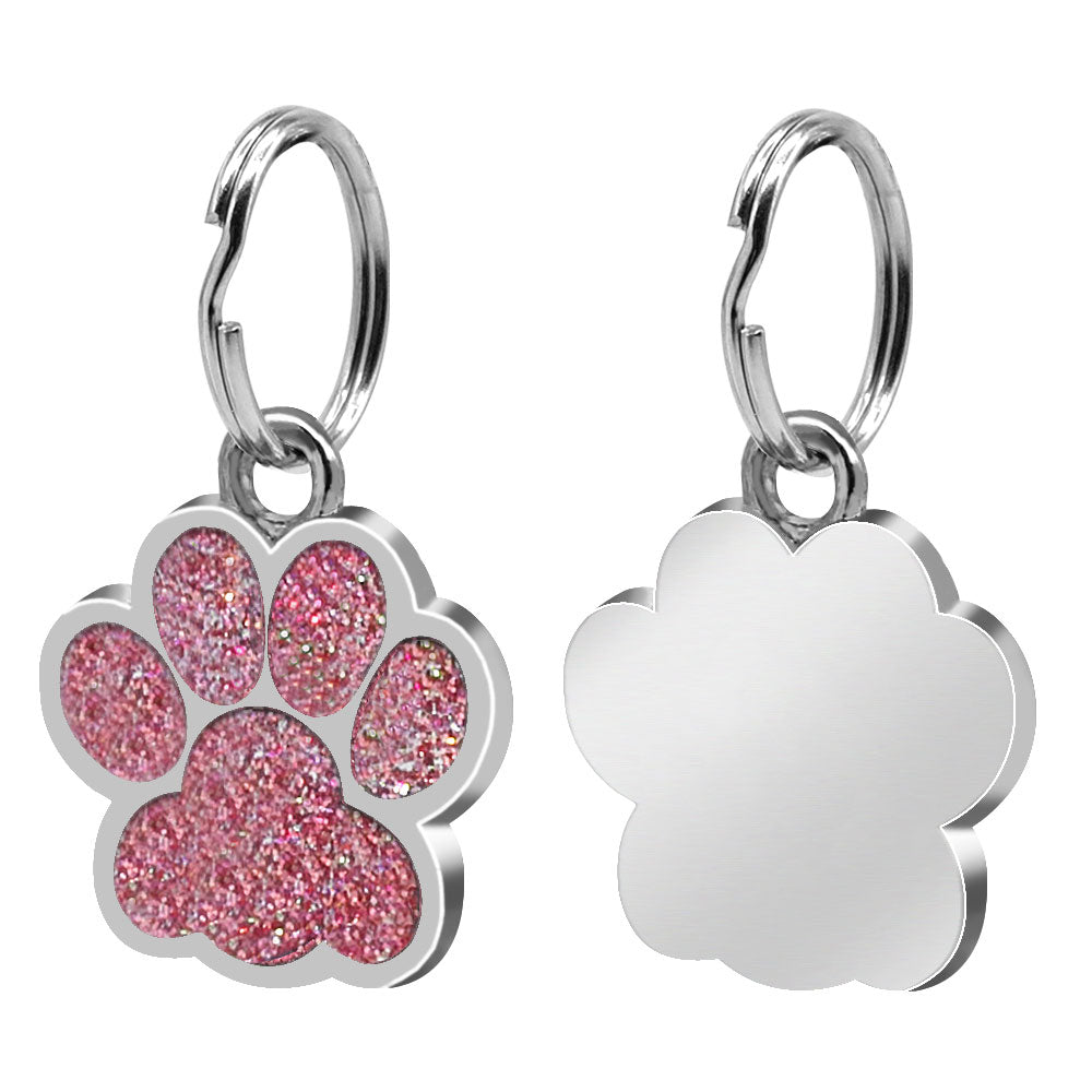 Pet Tag Paw Print Customisable and Engraved