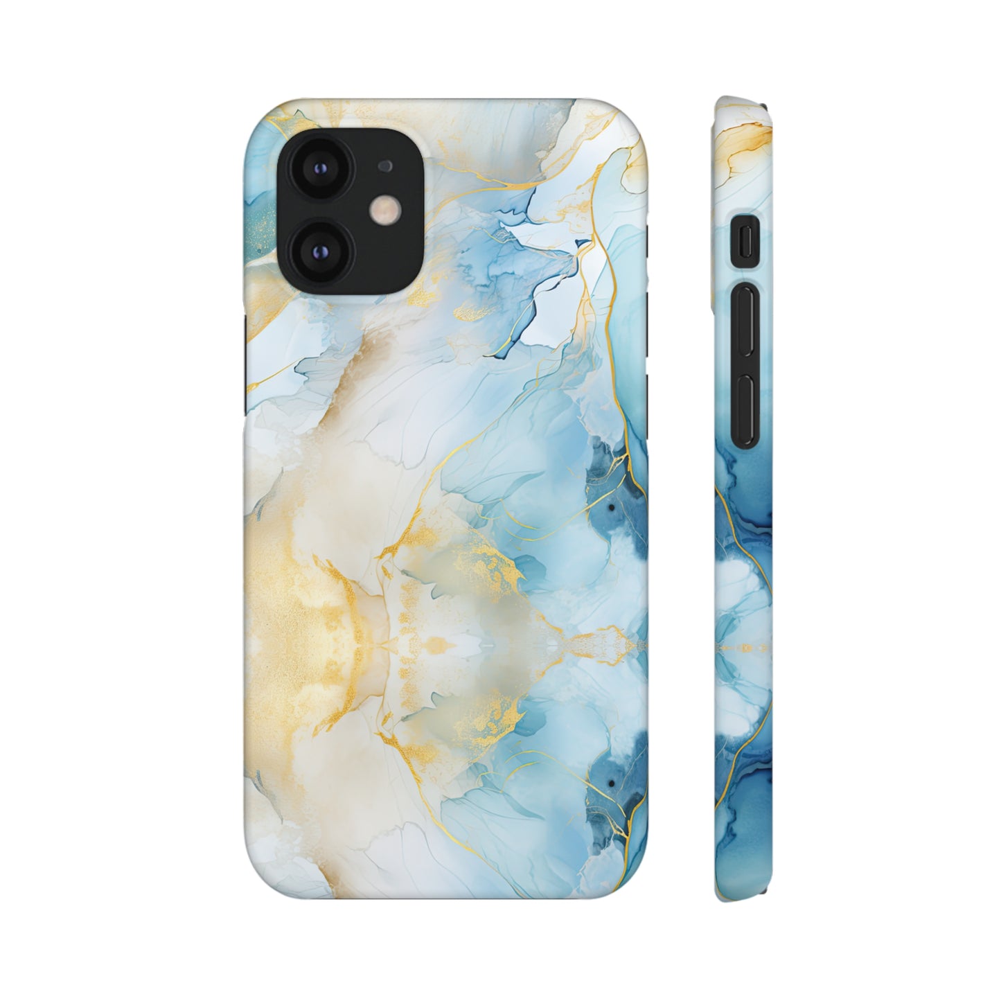 Cee L Colourful Marble Mobile Phone Case Blue