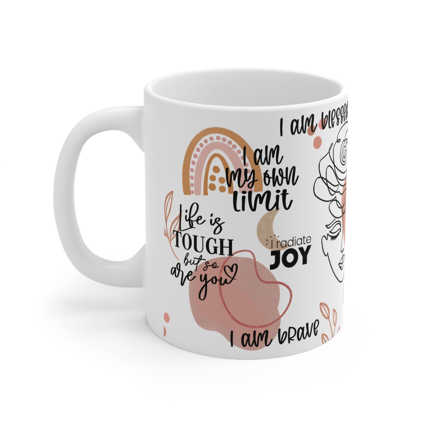 Cee L Positive Affirmations Great Life Mug Gifts for Her Mothers Day 11oz