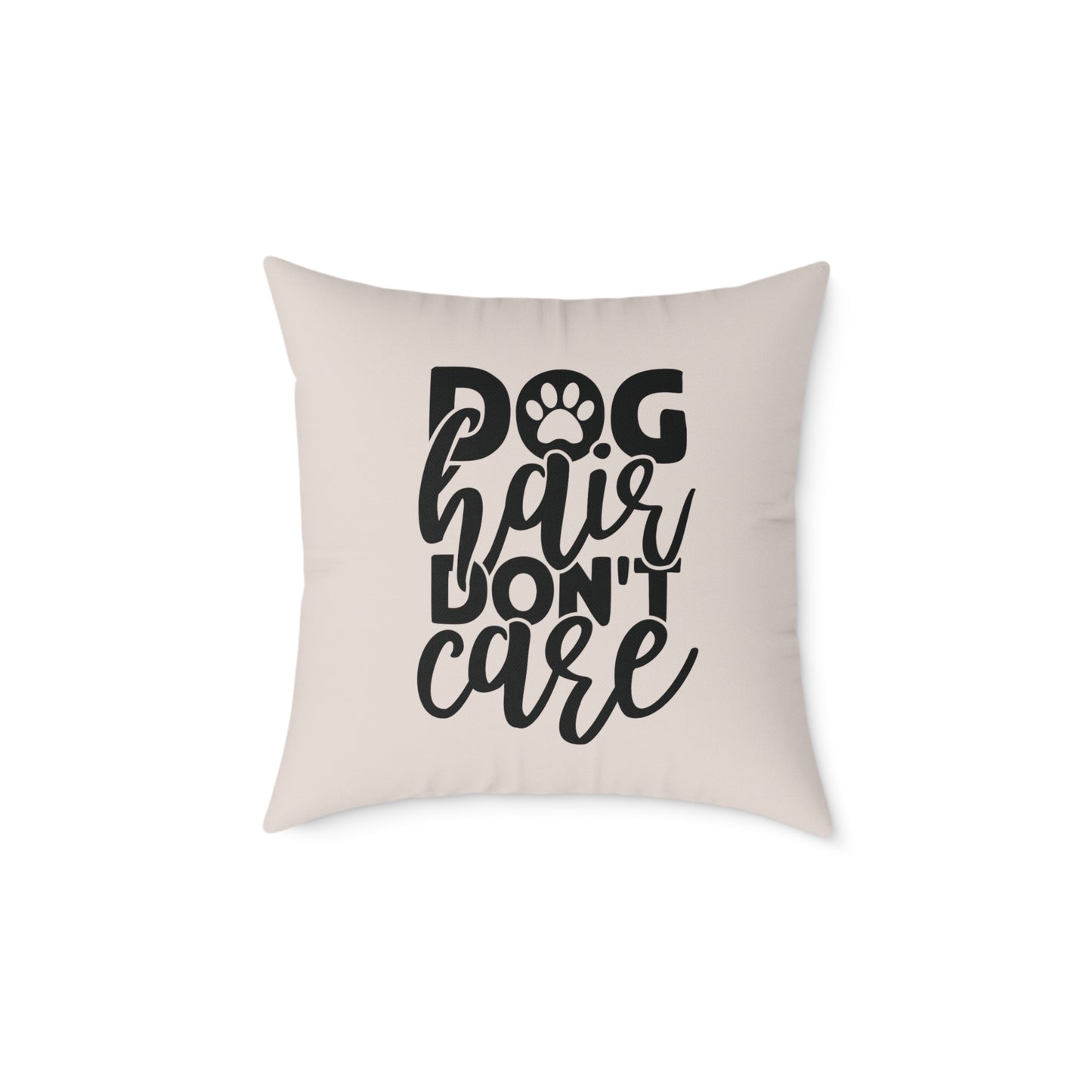 Square Poly Canvas Pillow Dog Lovers