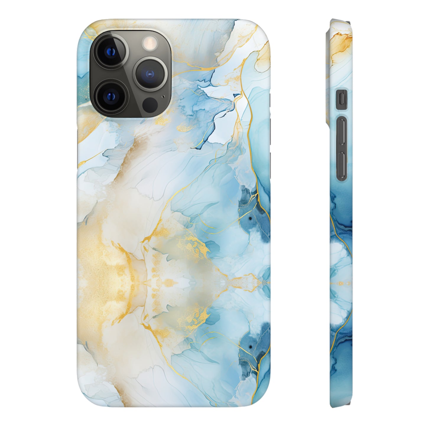 Cee L Colourful Marble Mobile Phone Case Blue