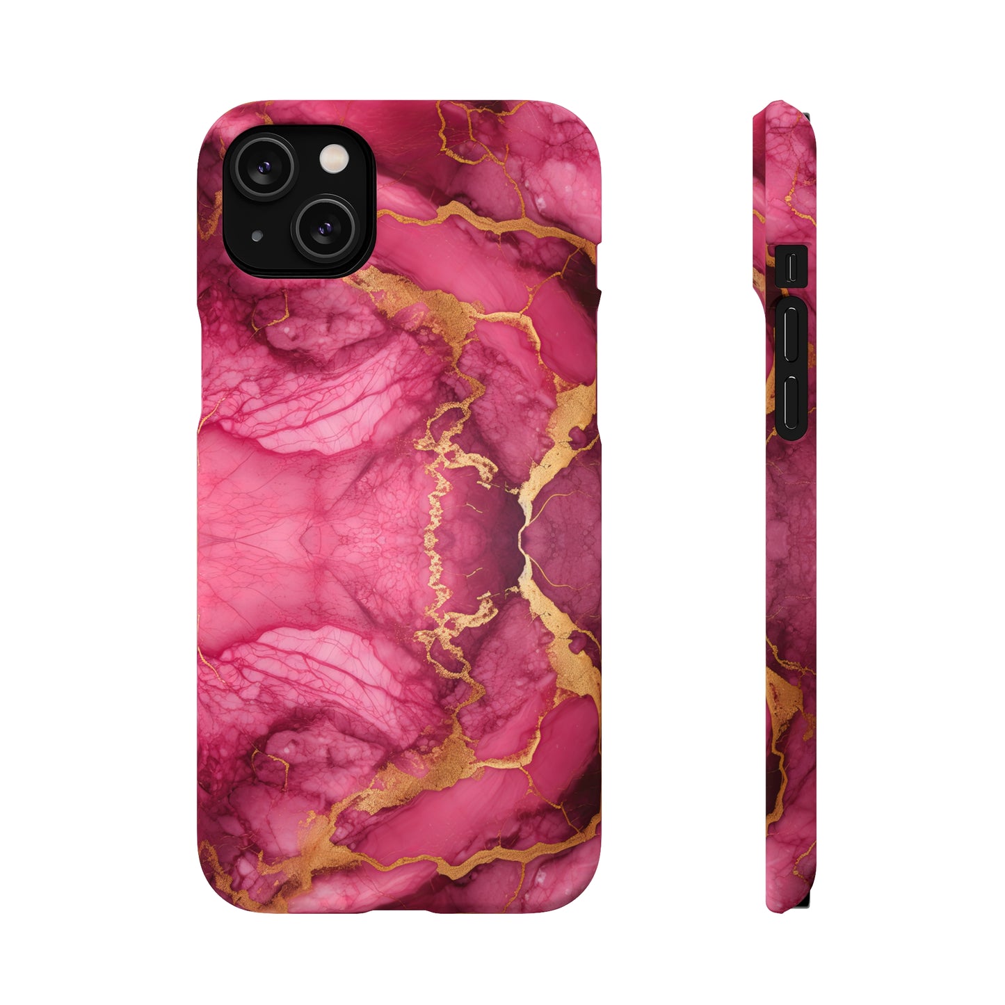 Cee L Colourful Marble Mobile Phone Case Pink