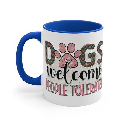 Cee L Dog Welcome Print Mug Colour Choice Mothers Day Gifts for Her