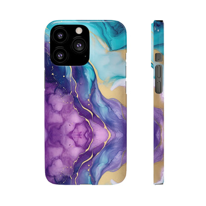 Cee L Colourful Marble Mobile Phone Case Purple