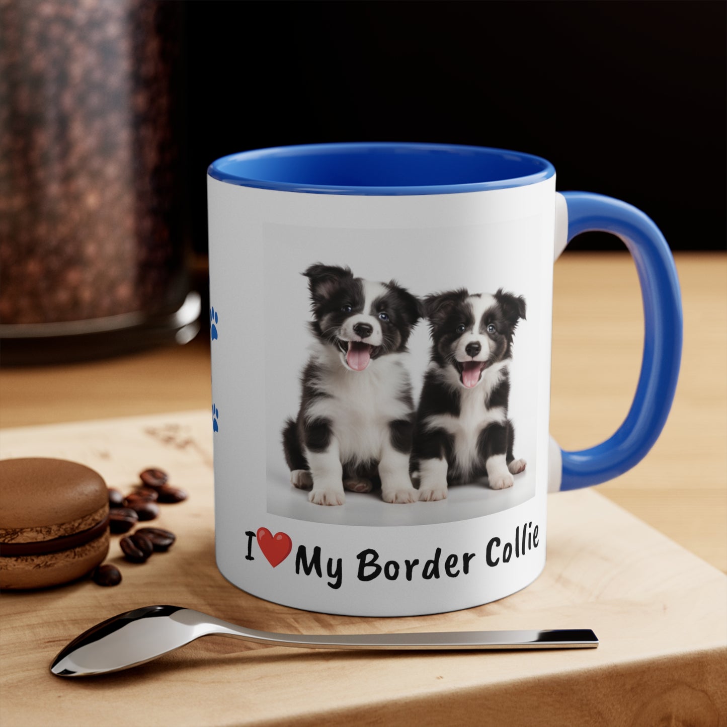 Border Collie Puppy Pet Mug Name Custom Dog Mug Dog Coffee Cup Personalized Pet Mugs Dog Mom Mug Dad Mug New Dog Mug Mothers Day