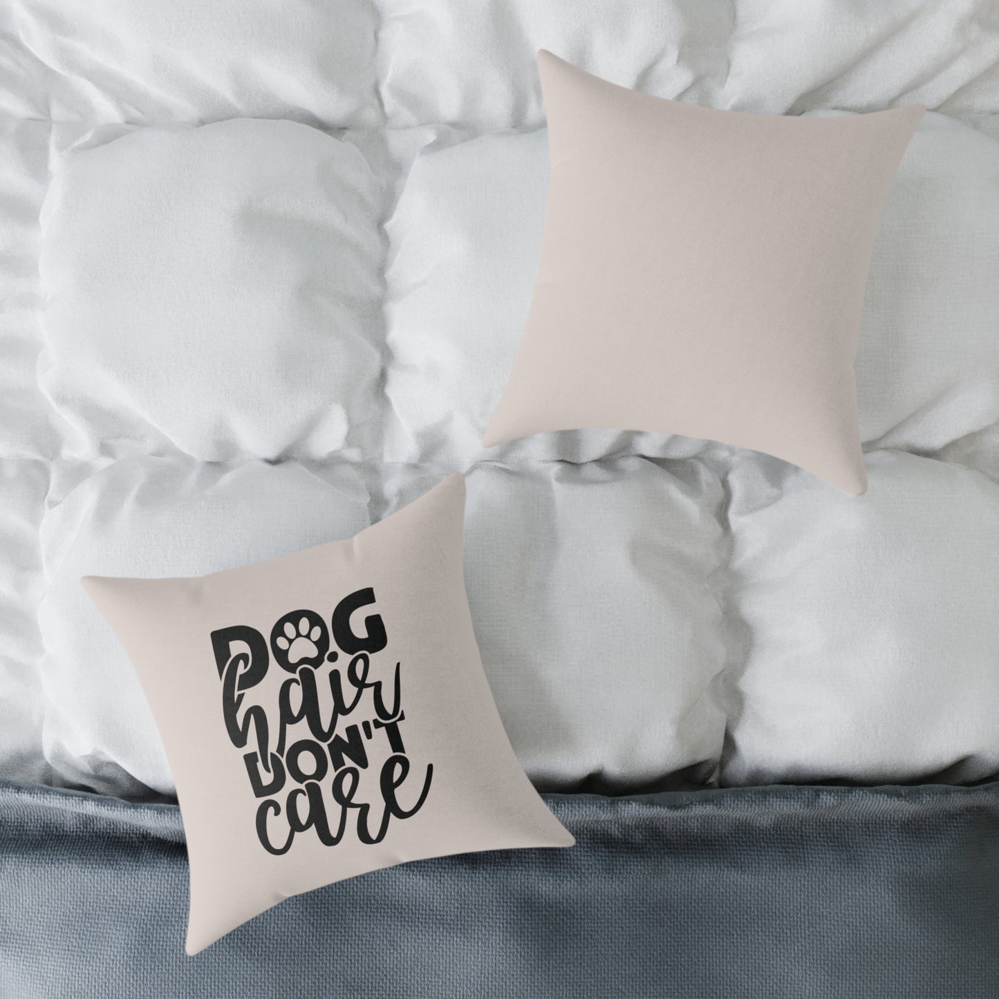 Square Poly Canvas Pillow Dog Lovers