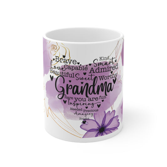 Cee L Positive Affirmations She is Grandma Mug Gifts for Her Mothers Day 11oz