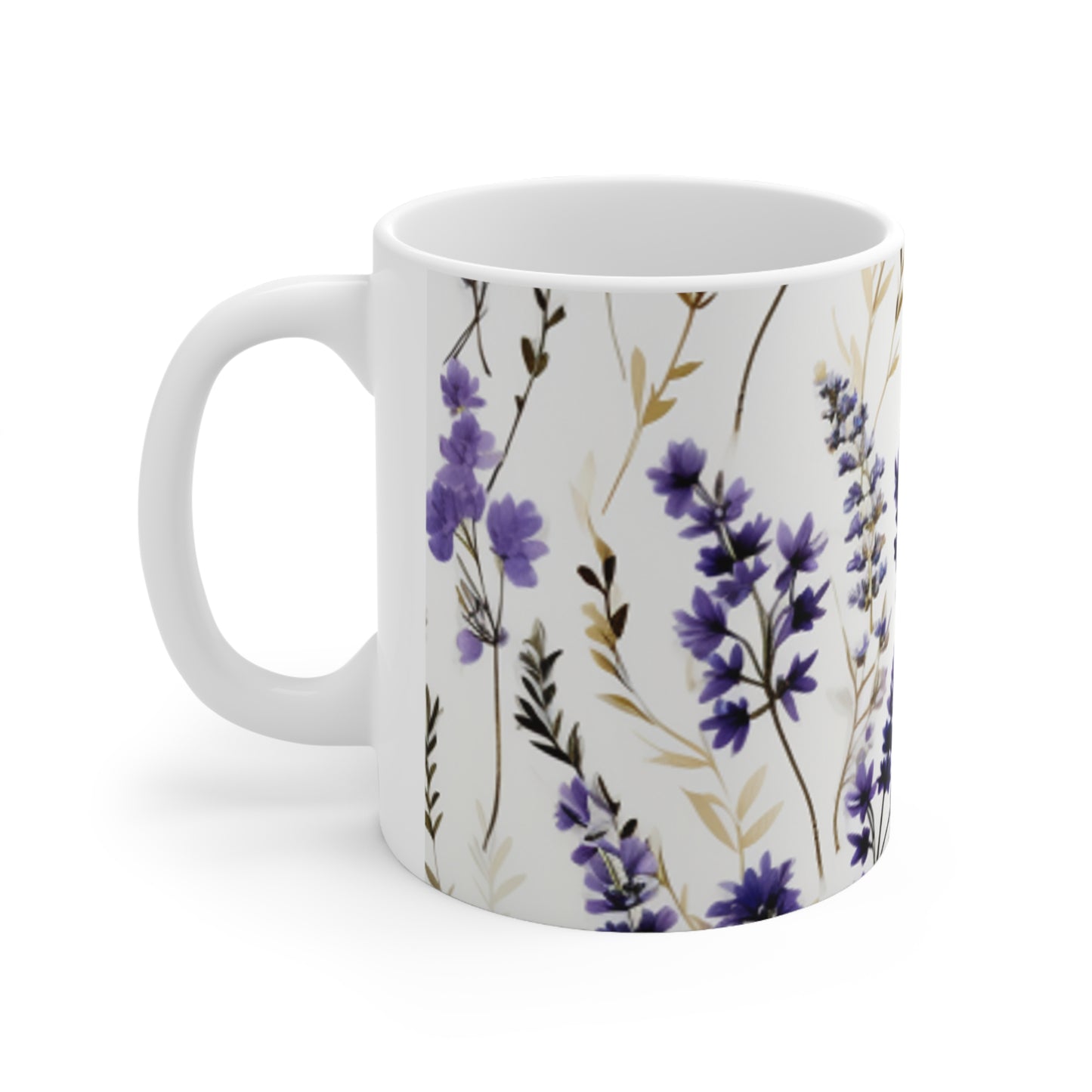 Lavender Flowers Mug Peony Gifts for Her Garden Lover Christmas Santa Merry Christmas Plant Lover Gardening Mothers Day Mum Birthday Sister