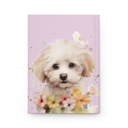 Hardcover Journal Poodle Puppy