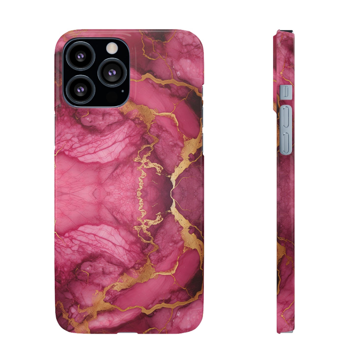 Cee L Colourful Marble Mobile Phone Case Pink