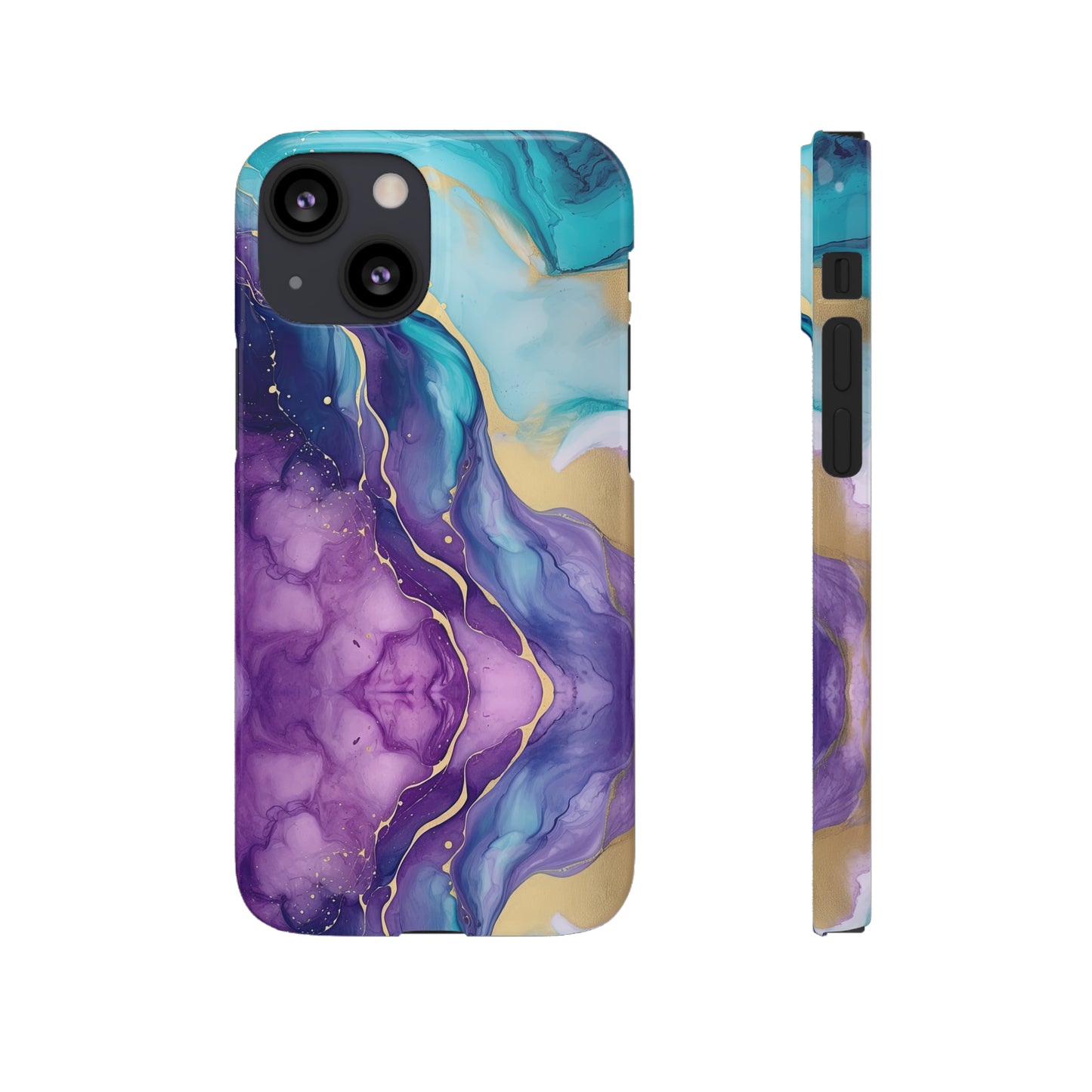 Cee L Colourful Marble Mobile Phone Case Purple