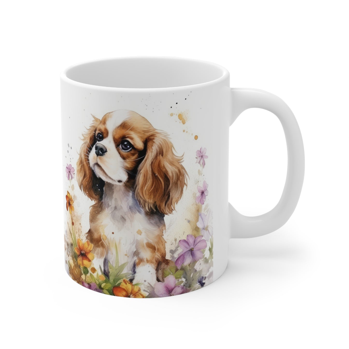 Cavalier Floral Mug Ceramic