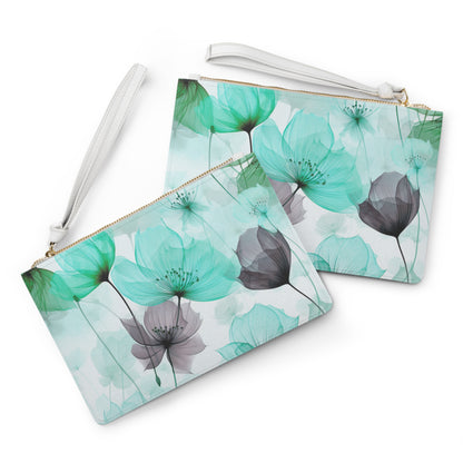 Cee L Clutch Bag Poppies Teal