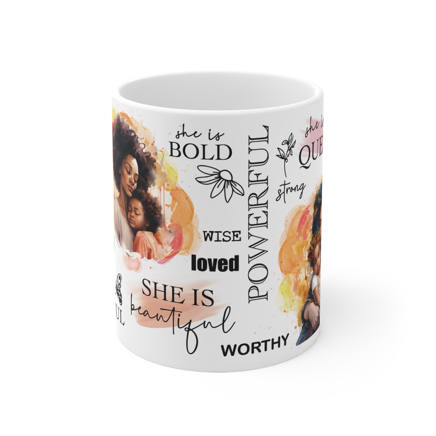 Cee L Positive Affirmations She is a Queen Mug Gifts for Her Mothers Day 11oz