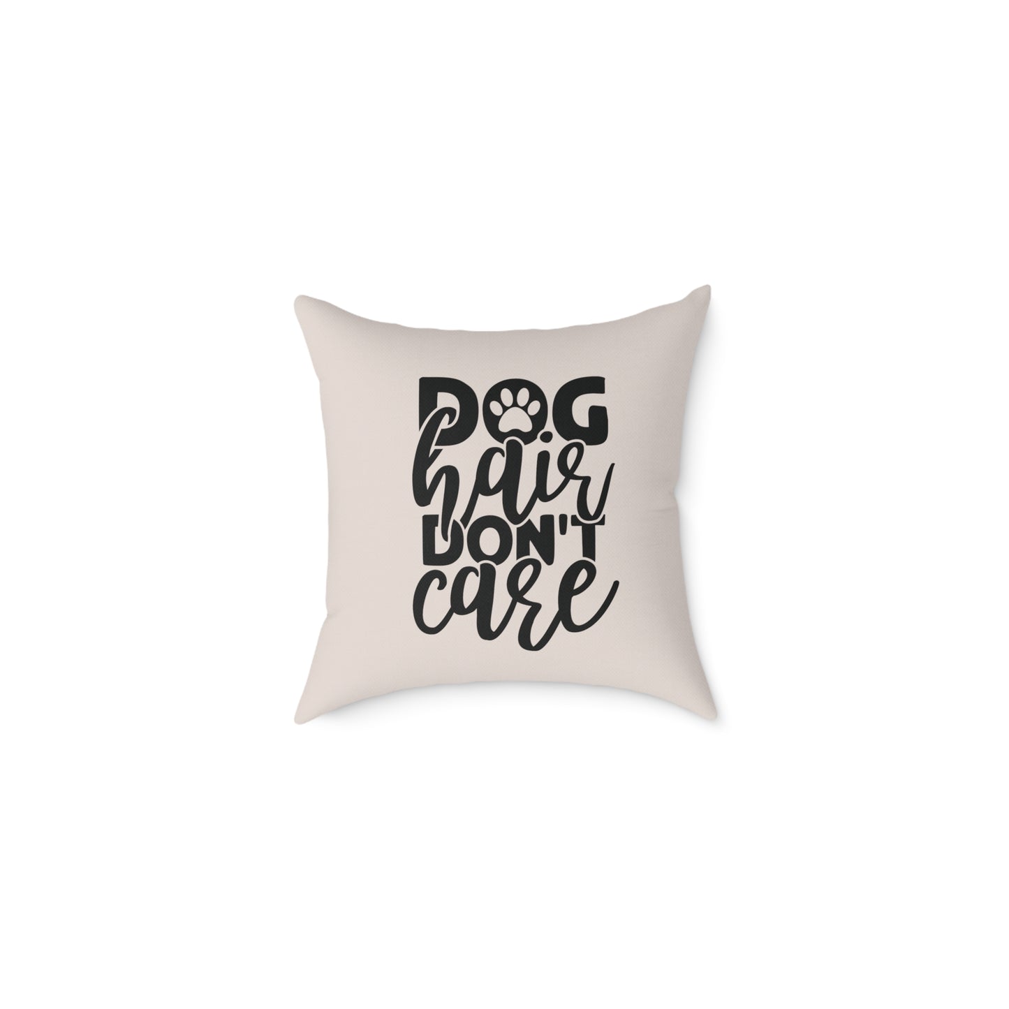 Square Poly Canvas Pillow Dog Lovers