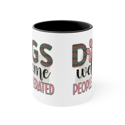 Cee L Dog Welcome Print Mug Colour Choice Mothers Day Gifts for Her