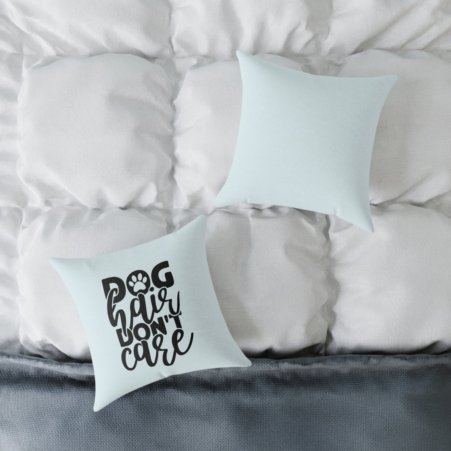 Square Poly Canvas Pillow Dog Lovers