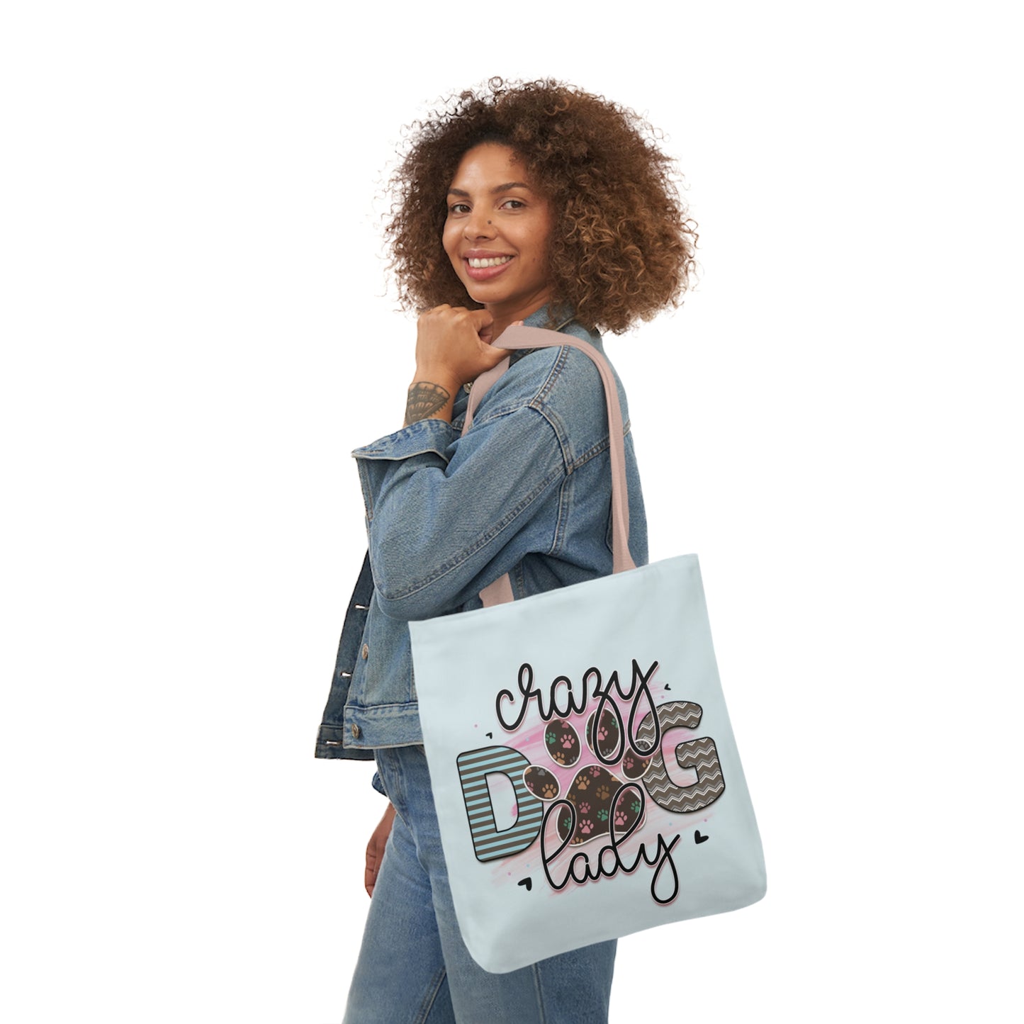 Canvas Tote Bag Gifts for Dog Lover Crazy Dog Lady