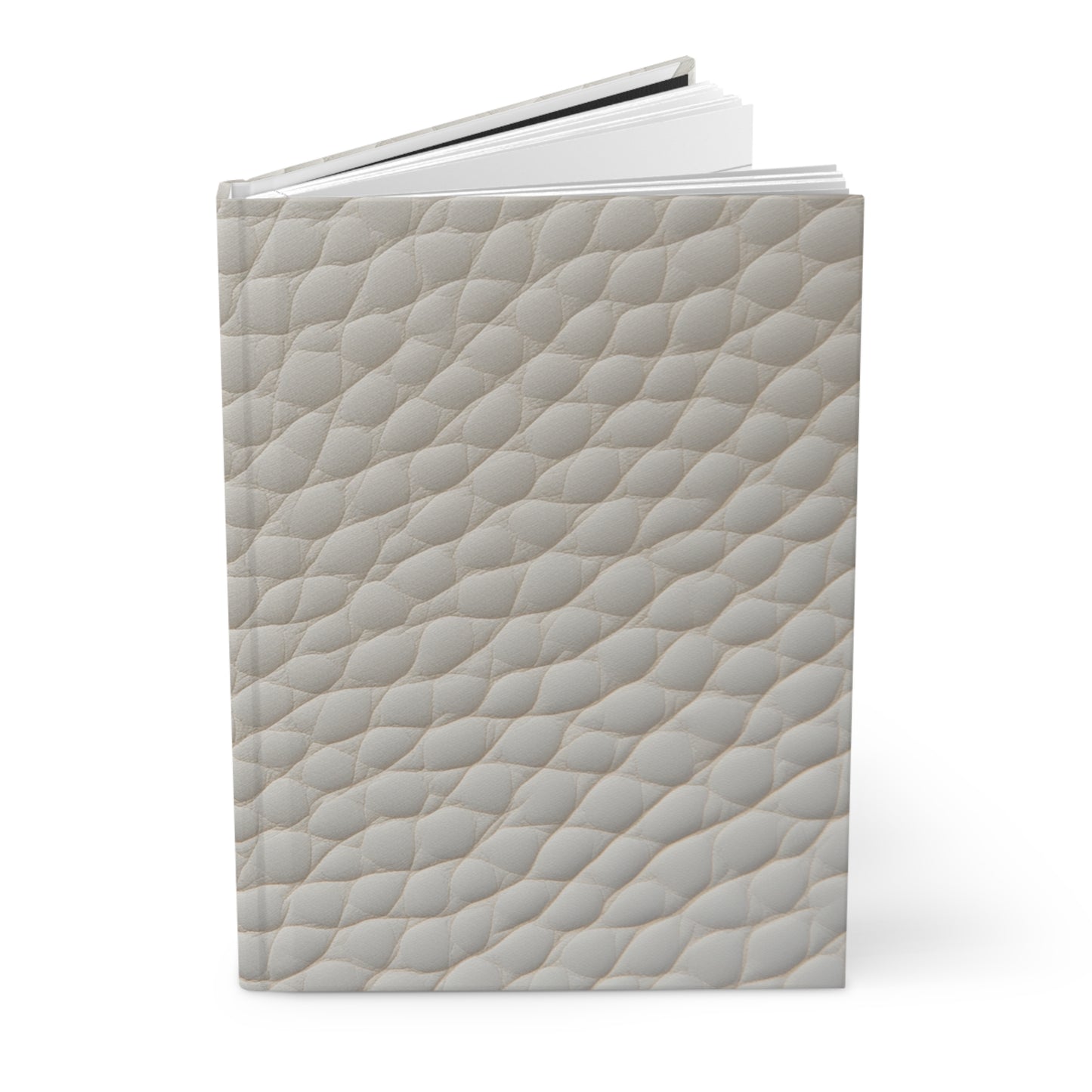 Hardcover Journal White Faux Leather