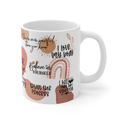 Cee L Positive Affirmations Great Life Mug Gifts for Her Mothers Day 11oz