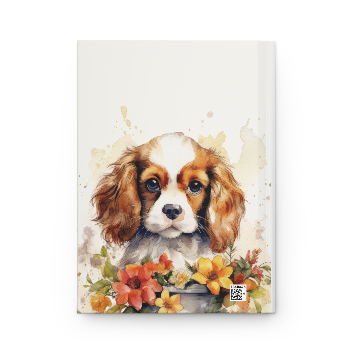 Hardcover Journal Cavalier Puppy