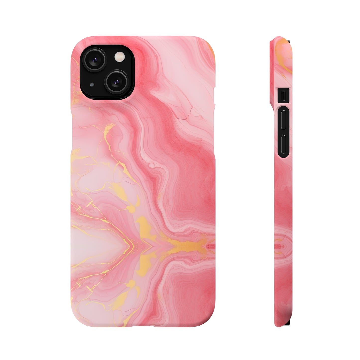 Cee L Colourful Marble Mobile Phone Case Pink