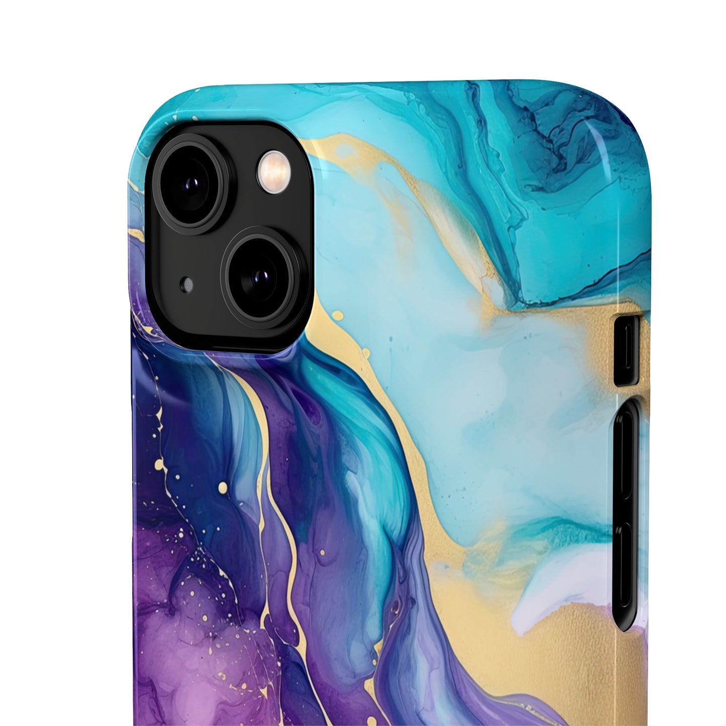 Cee L Colourful Marble Mobile Phone Case Purple